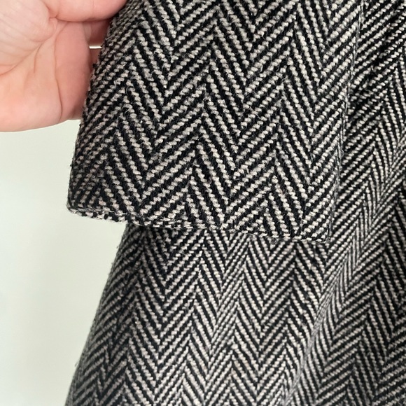 Loved, Smart Set Women’s Vintage B&W Wool Collared Coat Jacket Size Medium M - Picture 5 of 9